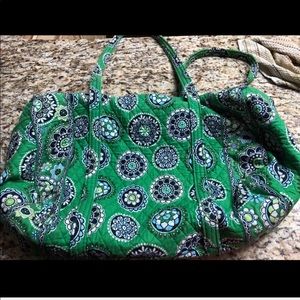 Vera Bradley Large Duffle Cupcake Green